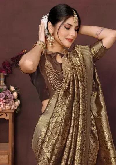 Banarasi Kanjivaram Art Silk Saree - Mira Fashion