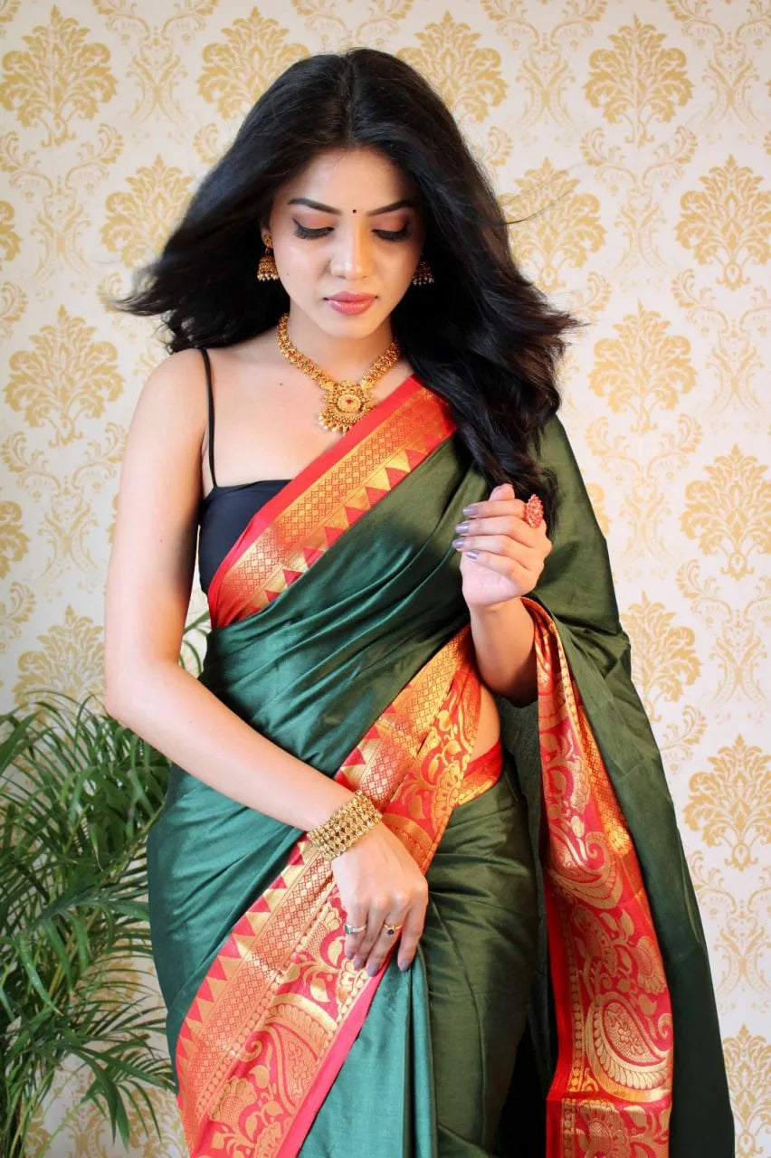 Pure Mercerised Cotton Silk Saree - Mira Fashion