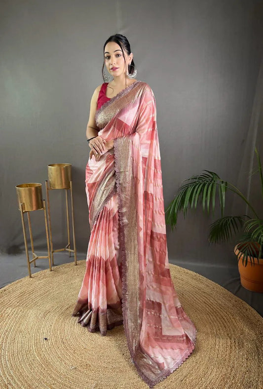 Prekha Pure Organza Saree - Mira Fashion