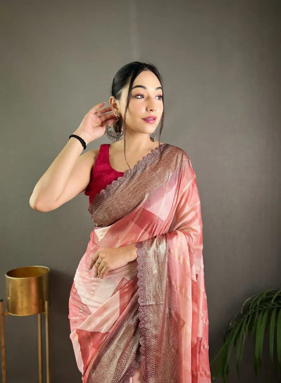 Prekha Pure Organza Saree - Mira Fashion
