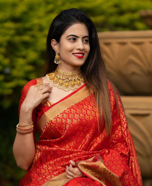 Organic Banarasi Saree For Indian Wedding - Mira Fashion