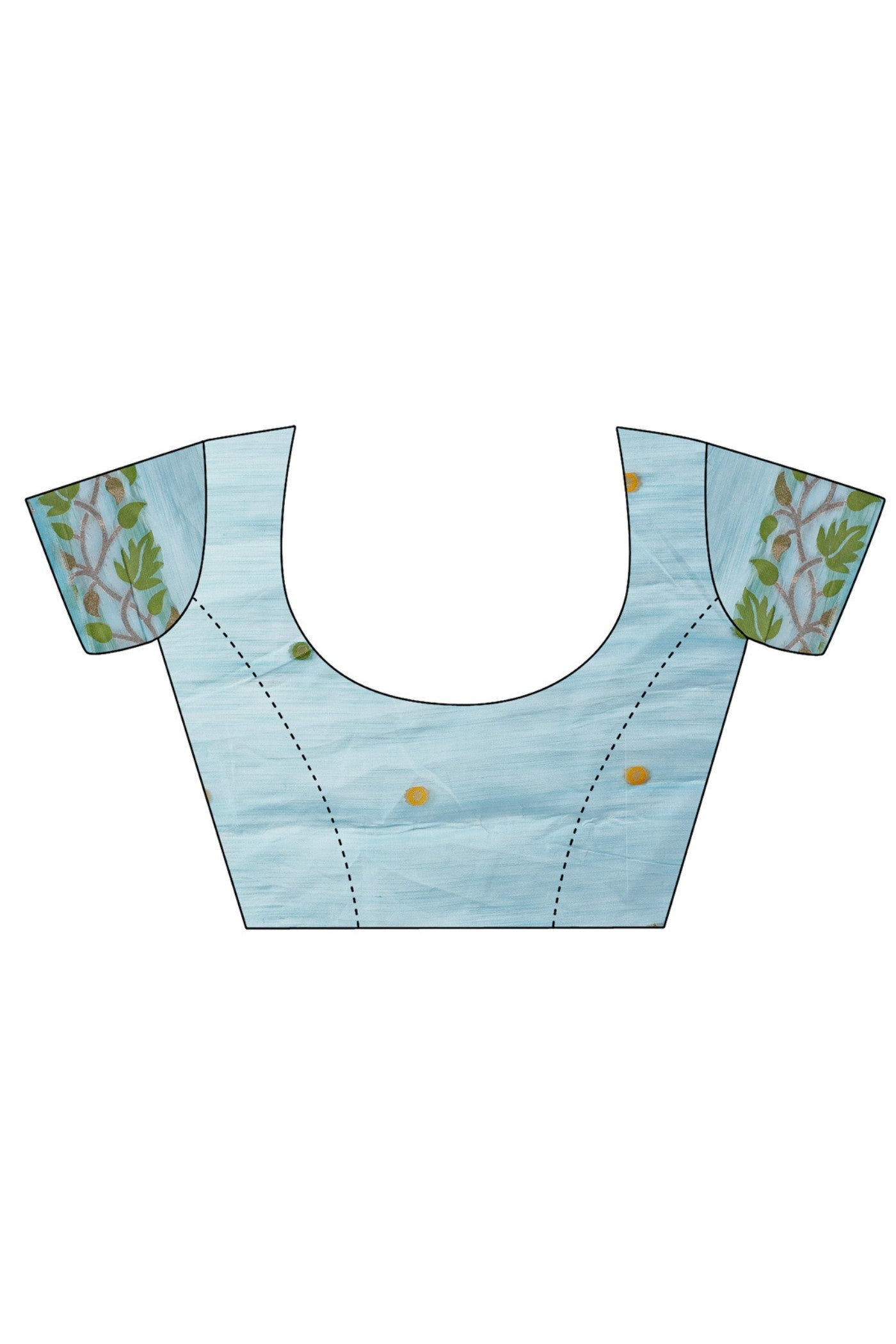 Cloudy Blue Woven Linen Cotton Saree