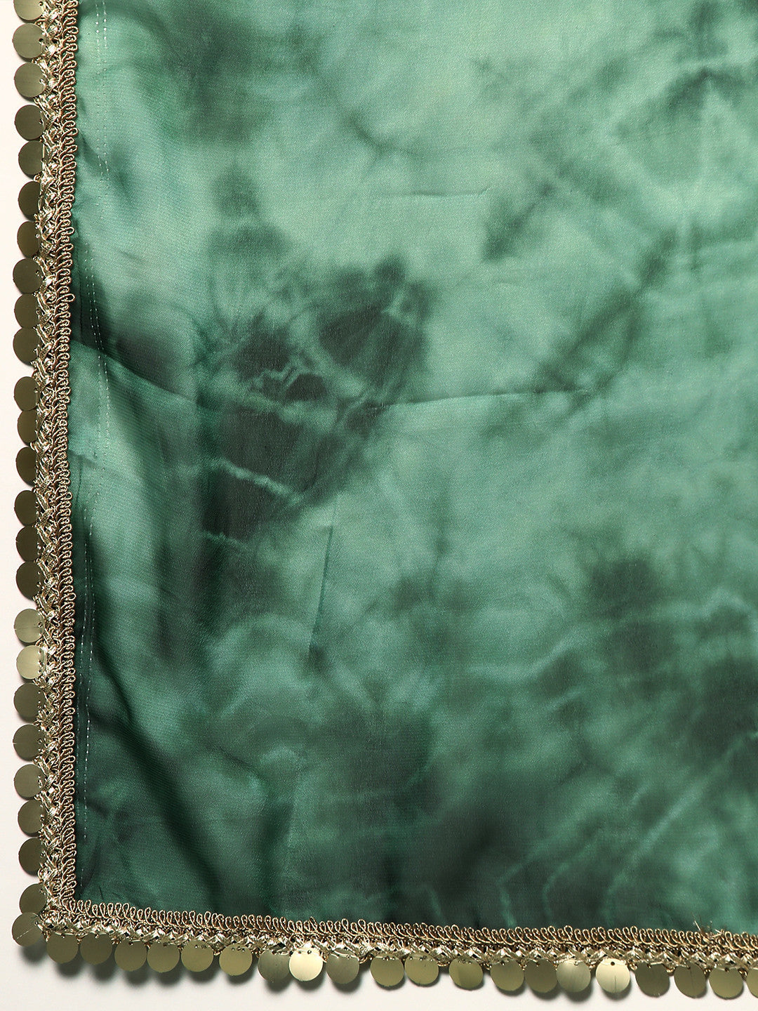 Acapulco Green Satin Partywear Saree