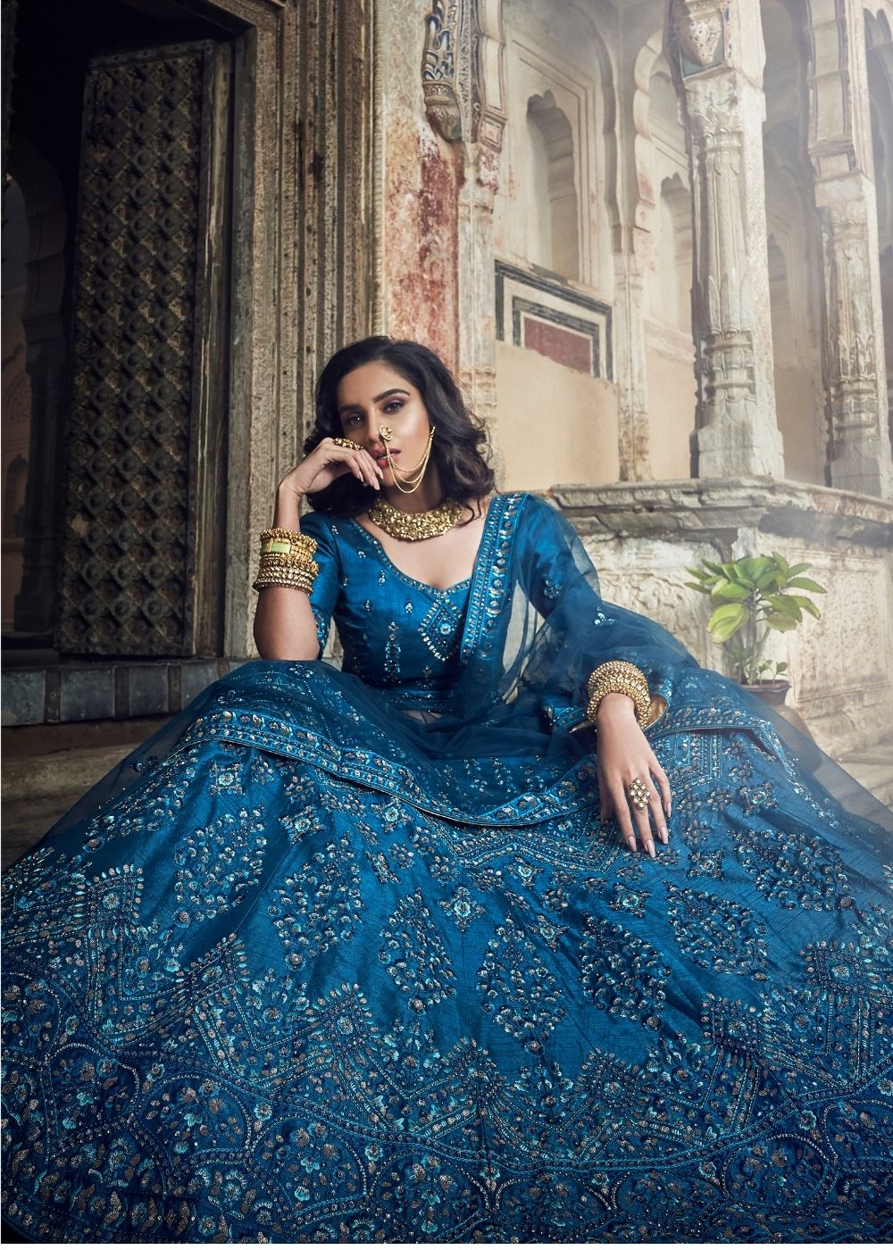 Blumine Art Silk Lehenga Choli