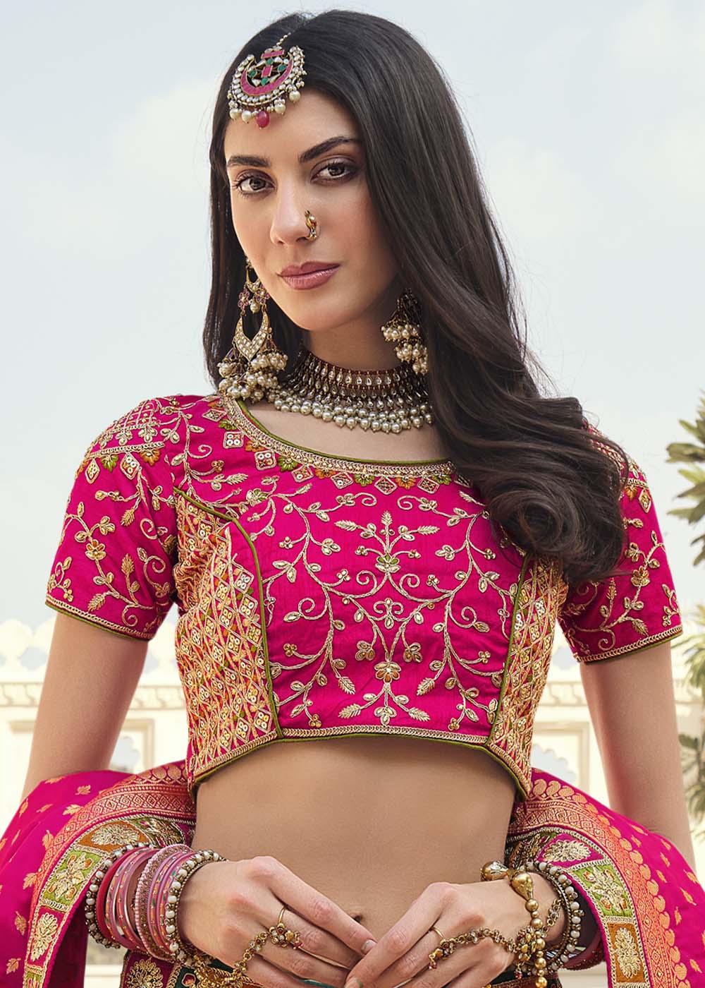 Equator Multi Colour Banarasi Silk Lehenga Choli