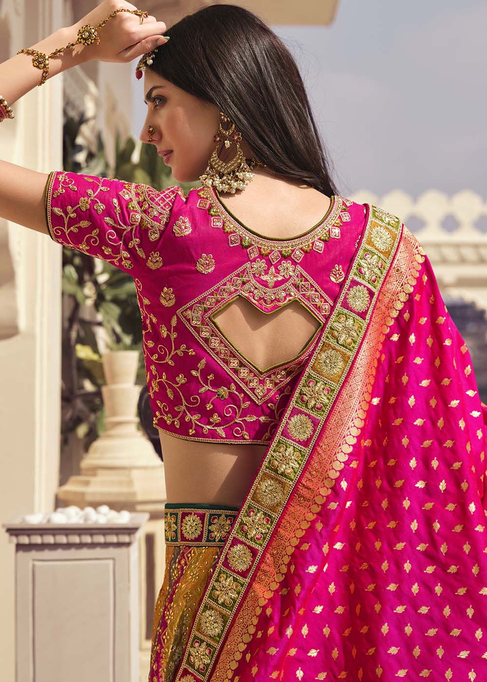 Equator Multi Colour Banarasi Silk Lehenga Choli