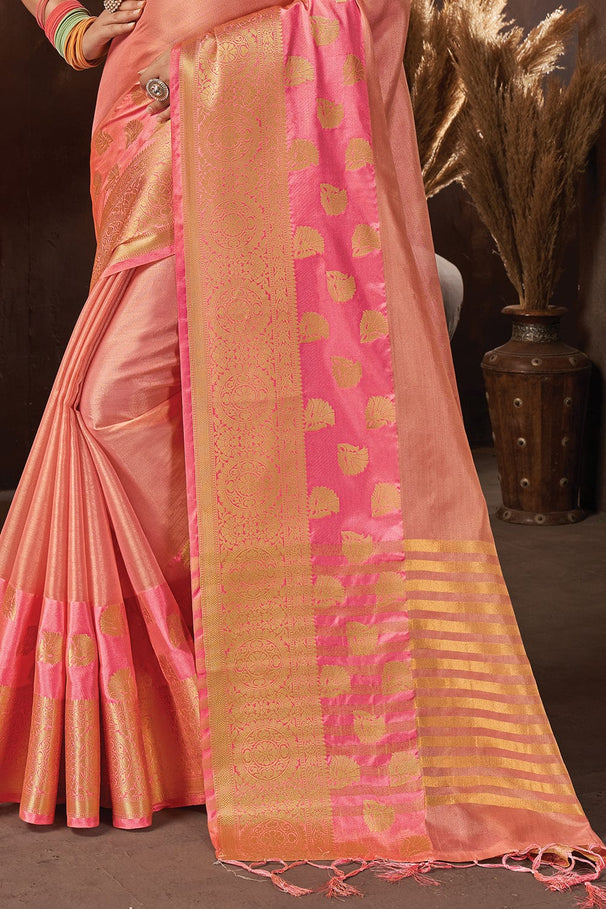 Mona Lisa Pink Organza Saree