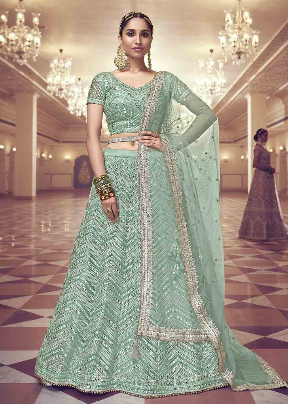 Edward Green Net Lehenga Choli