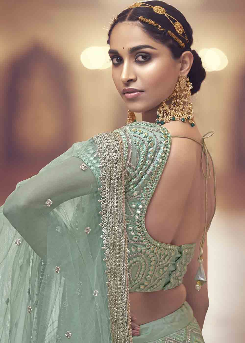 Edward Green Net Lehenga Choli