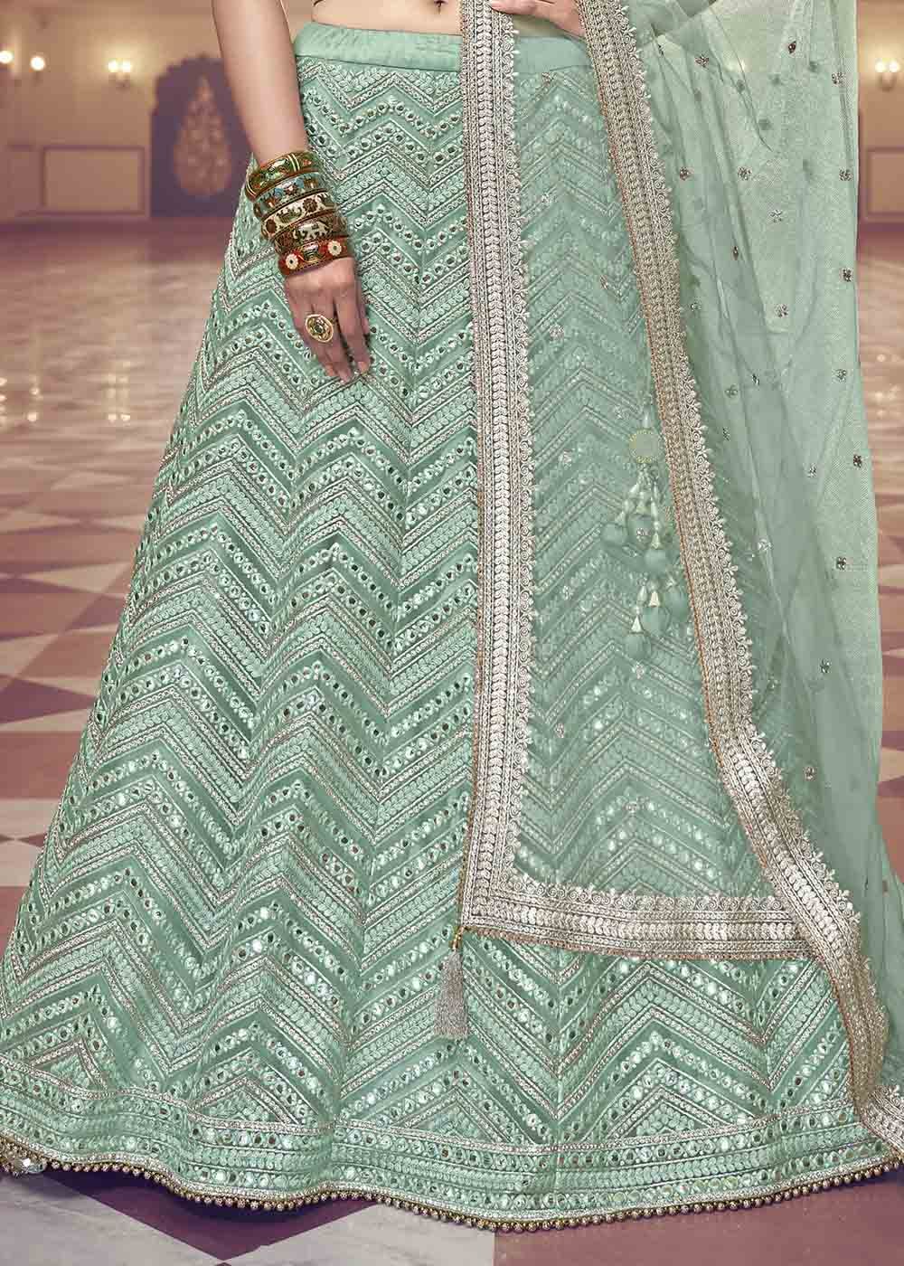 Edward Green Net Lehenga Choli