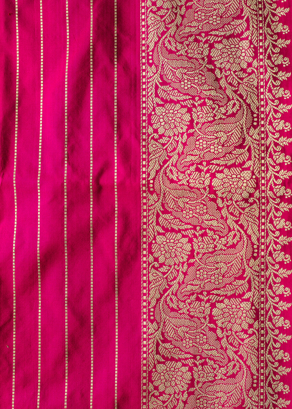 Persian Rose Pink Hand Woven Katan Pure Silk Saree