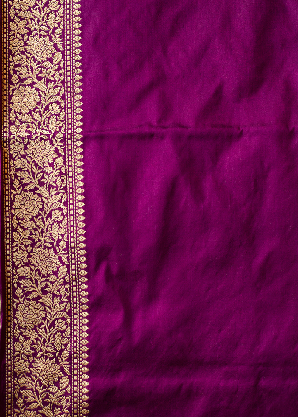 Royal Purple Hand Woven Katan Pure Silk Saree