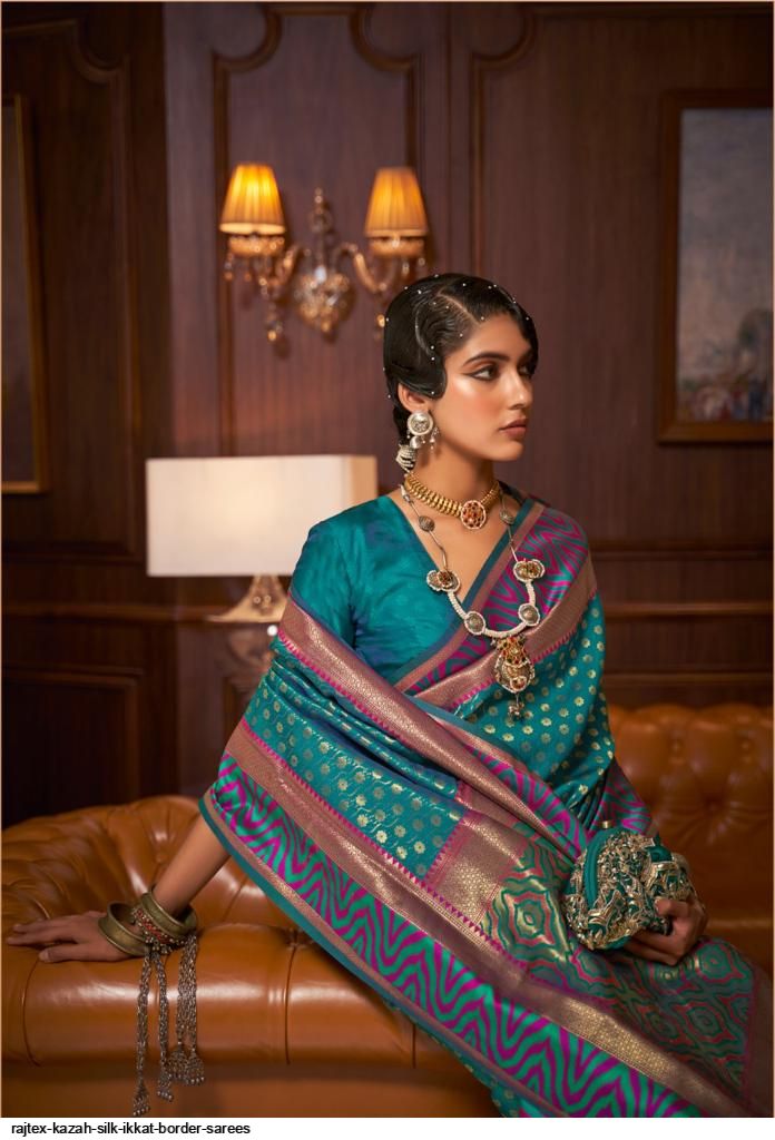 Spectra Green Woven Banarasi Silk saree