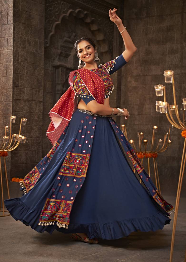 Oxford Blue Lehenga Choli