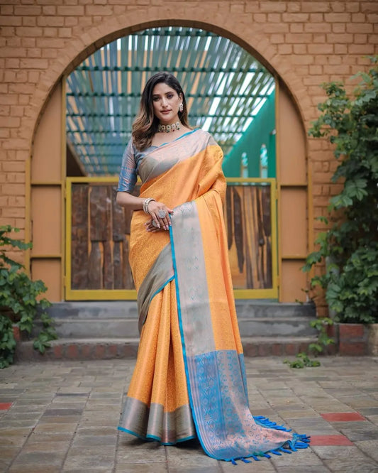 Kubera Pattu Kanjivaram Silk - Mira Fashion