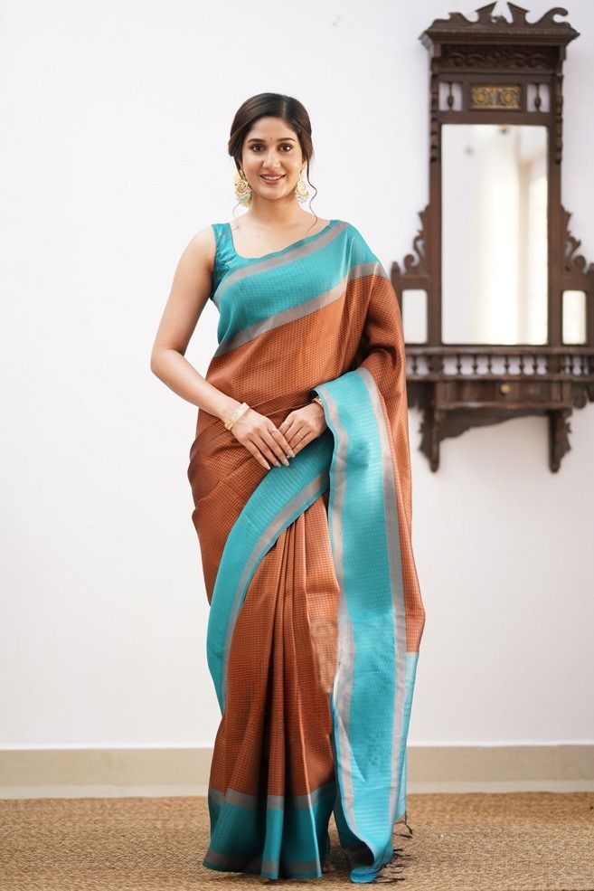 Akruti Soft Lichi Silk Saree With Beautiful Rich Pallu Jacquard Work