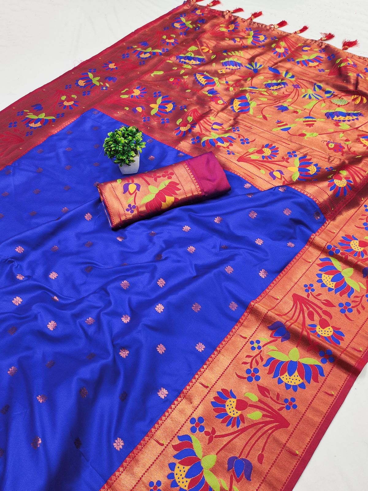 Nita Ambani Inspired Beautiful Paithani Silk Saree