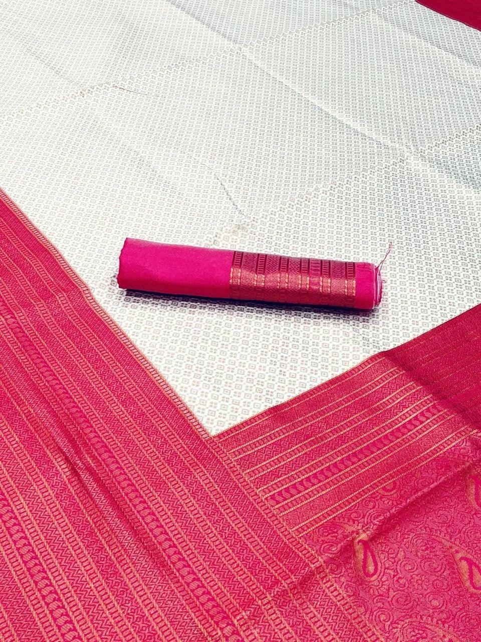 Banarsi Soft Silk Saree With Beautiful Zari Work - Mira Fashion