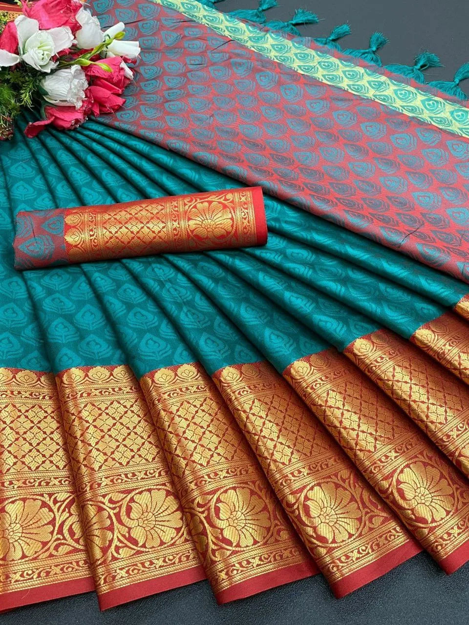 Sukanya Pure Mercerised Cotton Silk Saree - Mira Fashion