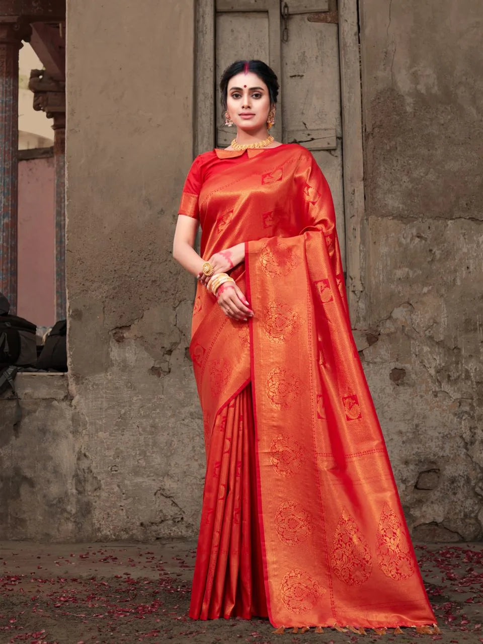 Pure Soft Silk Kubera Pattu Saree With Handloom Zari With Rich Pallu - Mira Fashion