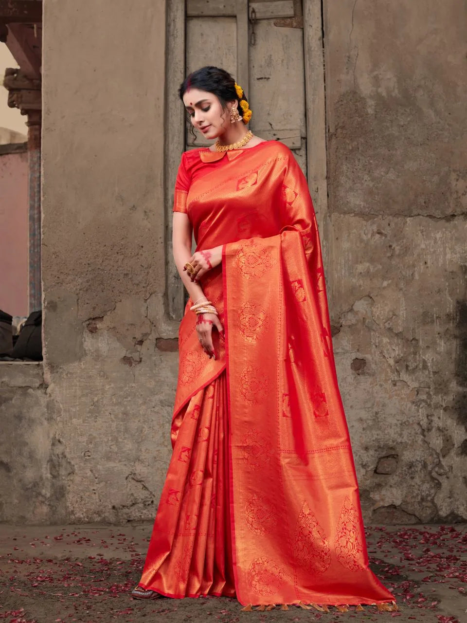 Pure Soft Silk Kubera Pattu Saree With Handloom Zari With Rich Pallu - Mira Fashion